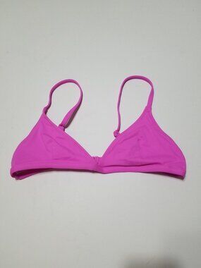 Like New SKIMS Pink Swim Triangle Bikini Top Size L